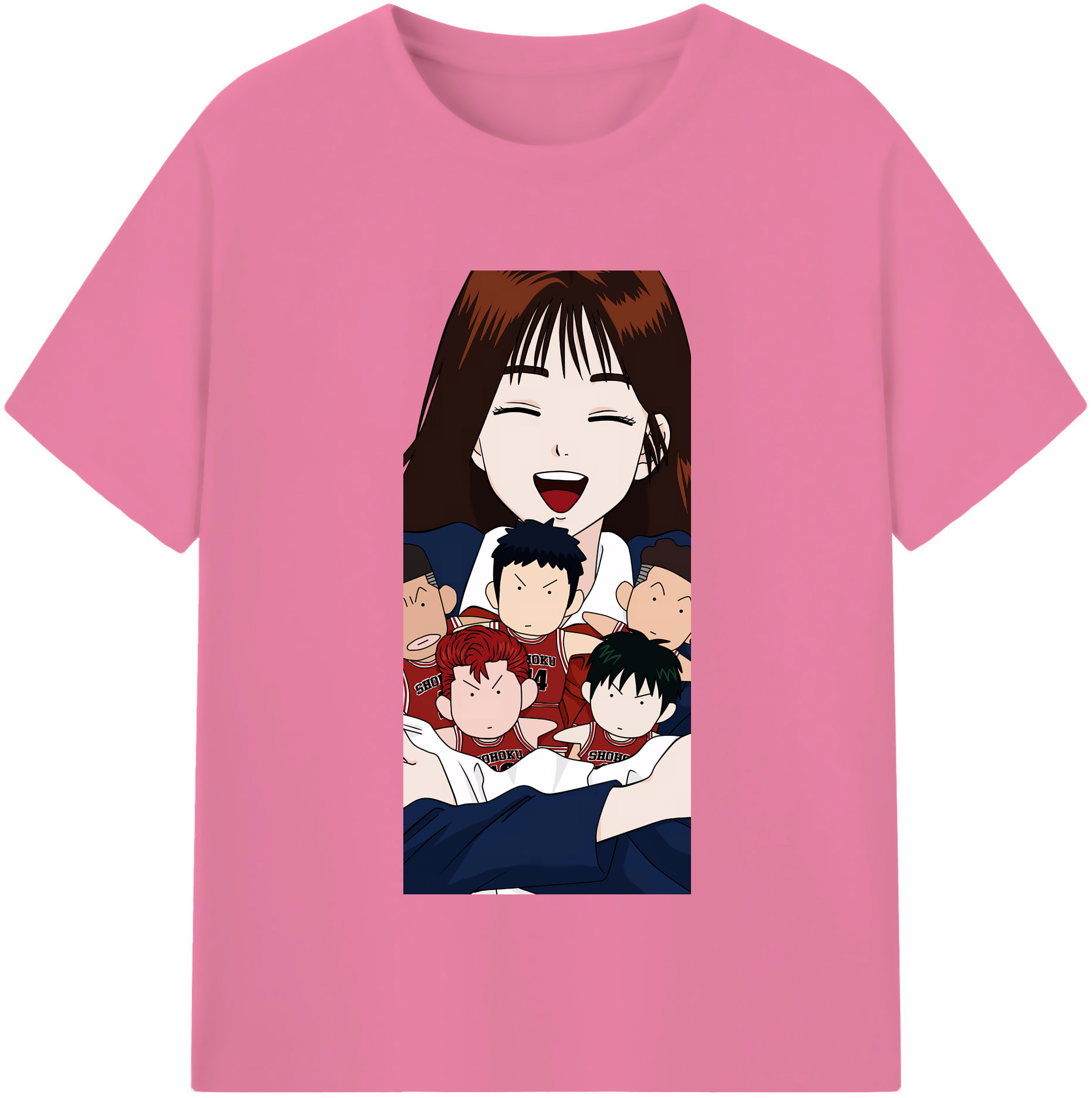SLAM DUNK／スラムダンク 綿100％半袖Tシャツ（フロントプリント）